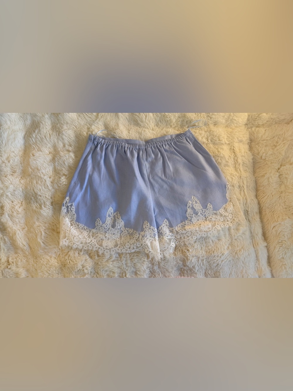 Reformation Fern Linen Short In Cloud Blue, NEW WITHOUT TAGS, NEVER WORN. - Picture 5 of 10